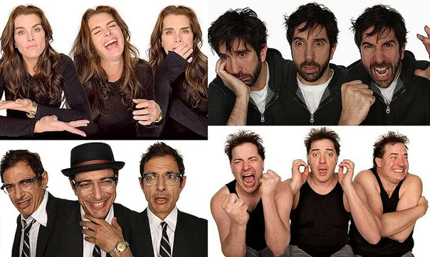 разные выражения лиц людей смотрящих кино